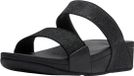 FitFlop Lulu Shimmerglitz Slides Dames Slippers - Zwart
