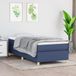 Maison Exclusive - Sommier à lattes de lit avec matelas bleu 90x200 cm tissu
