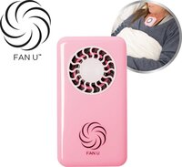FanU roze handventilator voor verkoeling op elk moment – mini ventilator, USB-ventilator