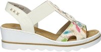 Rieker Women's Wedge Heel Sandals - White - Size 41