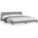 Prolenta Maison Exclusive - Lit "Dover" en tissu, couleur taupe, dimensions 200x200 cm