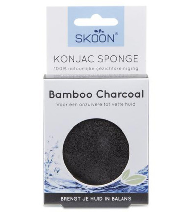 Skoon Konjac Sponge Bamboo Charcoal