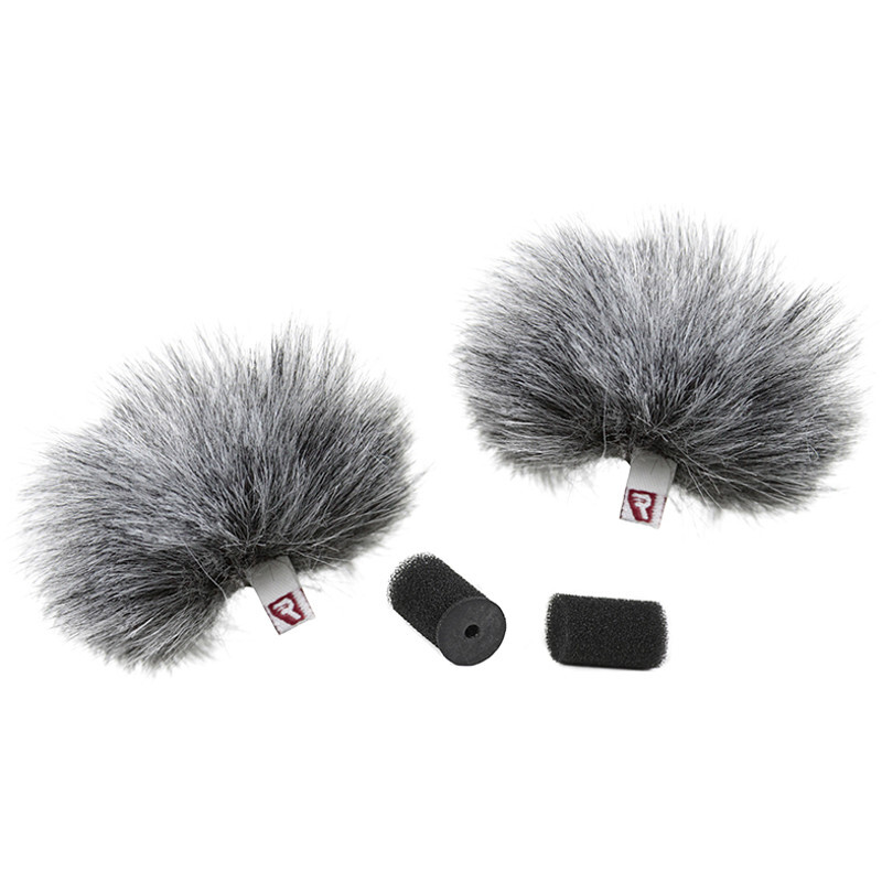 Rycote Furry Lavalier Windjammer Grijs 2 stuks