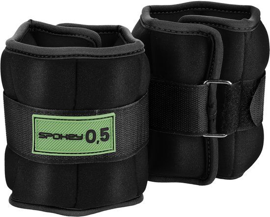 Spokey Form IV Enkel- en polsgewichten - Zwart - 0,5 kg