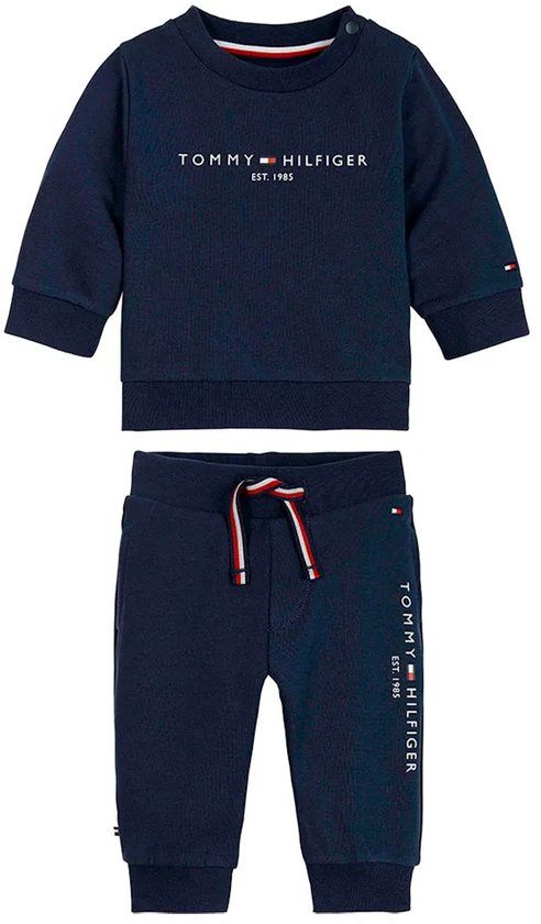 Tommy Hilfiger Essential Set Blauw 0 Months Kinderen