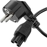 SONERO Netvoedingskabel met beschermingscontactstekker, X-SKW-C5G-010B, 90°, zwart, 1m