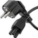 SONERO Netvoedingskabel met beschermingscontactstekker, X-SKW-C5G-010B, 90°, zwart, 1m
