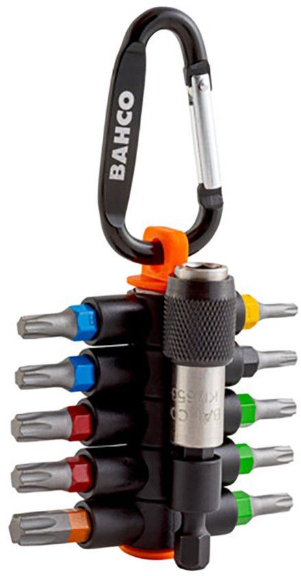 BAHCO STICKY BITS | 59S/TCS11-1 - Gekleurde Torxbits met magnetische bithouder