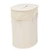 King Home P1120206 wasmand Bambu ovaal, wit