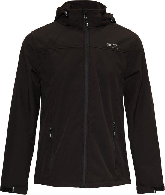 Nordberg Eldgrim - Softshell Outdoor Zomerjas Heren - Zwart - Maat XL