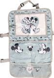 Tataway Disney Car Organizer | 6 vakken & tablethouder tot 10 inch | Minnie & Mickey Mouse-ontwerp | Eenvoudige bevestiging, grijs, polyester
