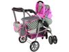 Alice 14955 poussette 2-en-1, rose à étoiles