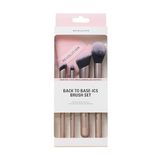 Revolution Back To Base-ics Starter Essentials Brush Set, Set van 4 basis make-up kwasten voor foundation, concealer & blush, vegan