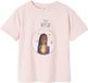 Vertbaudet Meisjesshirt Disney® Wish Roze Katoen Korte Mouw Pailletten