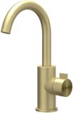 IVY Tribe Wastafelkraan - Hoge Draaibare Uitloop - Geborsteld RVS 316 Mat Goud PVD
