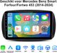 Junsun Android 15 Autoradio Geschikt voor Mercedes Benz Smart Forfour/Fortwo 453 (2014-2024) - Draadloze CarPlay & Andriod Auto - GPS-Navigatie - Bluetooth - 9-inch HD Touchscreen - Stuurwielbediening - WiFi - DSP