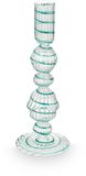 Pip Studio Kandelaar Glas Swirl Lichtblauw 22cm