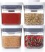 OXO POP Boîte de conservation 2.0 Mini carré - Lot de 4 pièces