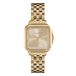 Olivia Burton Analoog kwartshorloge voor dames, Grosvenor Collection met roestvrijstalen armband