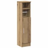 vidaXL Badkamerkast met rolhouder 20,5x22x90 cm artisanaal eikenkleur