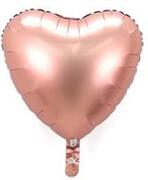 - Ballon hart goud roos Mat