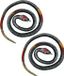 Chaks Nep slangen 77 cm - 2x - Zwart/Rood