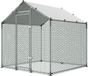 VEVOR Poulailler 2x2x2 m Enclos avec auvent, perchoirs et serrure de sécurité
