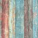 A.S. Création Behang Houtlook "Shabby Chic Style" - Kleurrijke plankenmotief - Industrieel behang