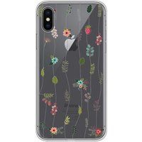 Apple iPhone X/XS Montee de fleurs bedrukt siliconen hoesje