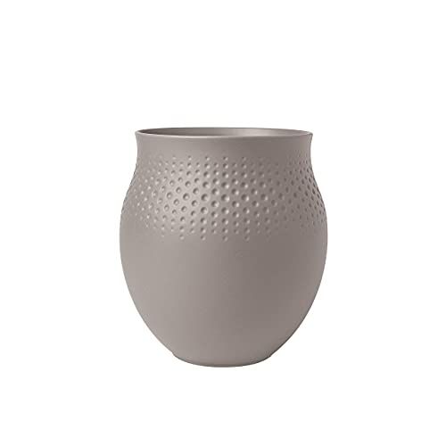 Villeroy & Boch Manufacture Collier Vaas Carré Klein - Taupe - Lichtgrijs