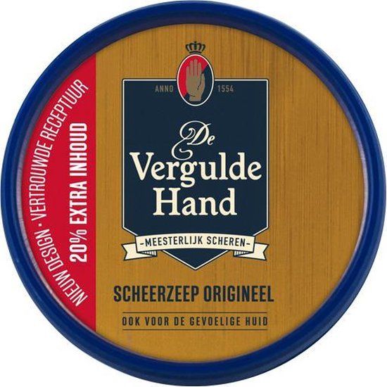 De Vergulde Hand Scheerzeep Origineel 75g +20% Extra