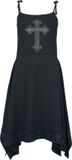 Poizen Industries Severine Dames Midi-jurk - zwart - XS