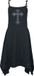 Poizen Industries Severine Dames Midi-jurk - zwart - XS