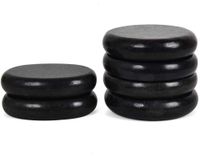 Merkloos Massage steenset, 6 stuks - Hotstone massage - Professionele spa-ervaring thuis - Ontspannende pijnverlichting - Behoudt warmte - Verbeterde doorbloeding - Hotstone massage