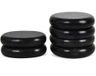 Merkloos Massage steenset, 6 stuks - Hotstone massage - Professionele spa-ervaring thuis - Ontspannende pijnverlichting - Behoudt warmte - Verbeterde doorbloeding - Hotstone massage