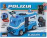 Police blindée, avec agents libres, cellule, figurine, 7 cm, dès 4 ans.