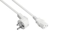 Good Connections P0130-W025 Netsnoer - 2.5 m - CEE7/7 - IEC C13 - Wit