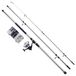 Shakespeare SALT Surf Slayer Comboset, hengel- en haspelcombinatie, spinning-combo inclusief hardcase tacklebox, kunstaas en eindtackel, zee - surfcasting vissen, blauw en wit, 4,20 m | 112-170 g