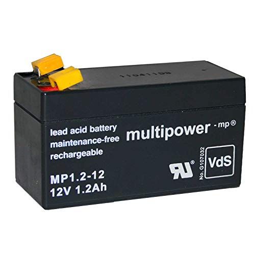 MULTIPOWER PB-12-1,2-4,8 MP1,2-12 loodaccu 12 V 1,2 Ah