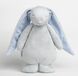 Moonie The Humming Friend Sky 2.0 - Hartslag Knuffel - Konijn - Grijs met Blauwe Oren
