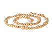 HBX Natural Living Deco woonketting hout L165cm goud