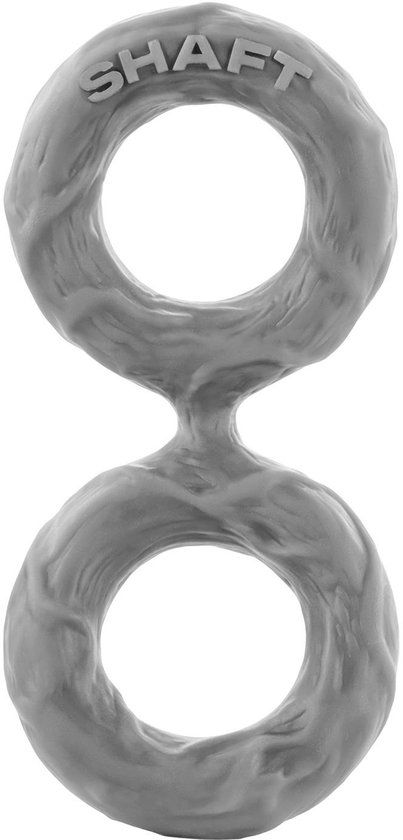 Shaft Double Penis Ring Large - Grijs