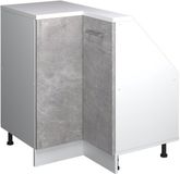 Vicco R-Line Hoekkeukenkast voor schuine wand – 75.6 cm met 1 deur Beton