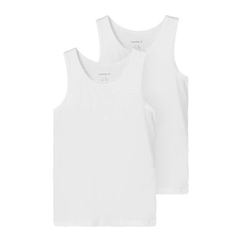 NAME IT KIDS hemd NKMTANK - set van 2 wit
