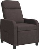 vidaXL - Relaxfauteuil - Donkerbruin - Stof