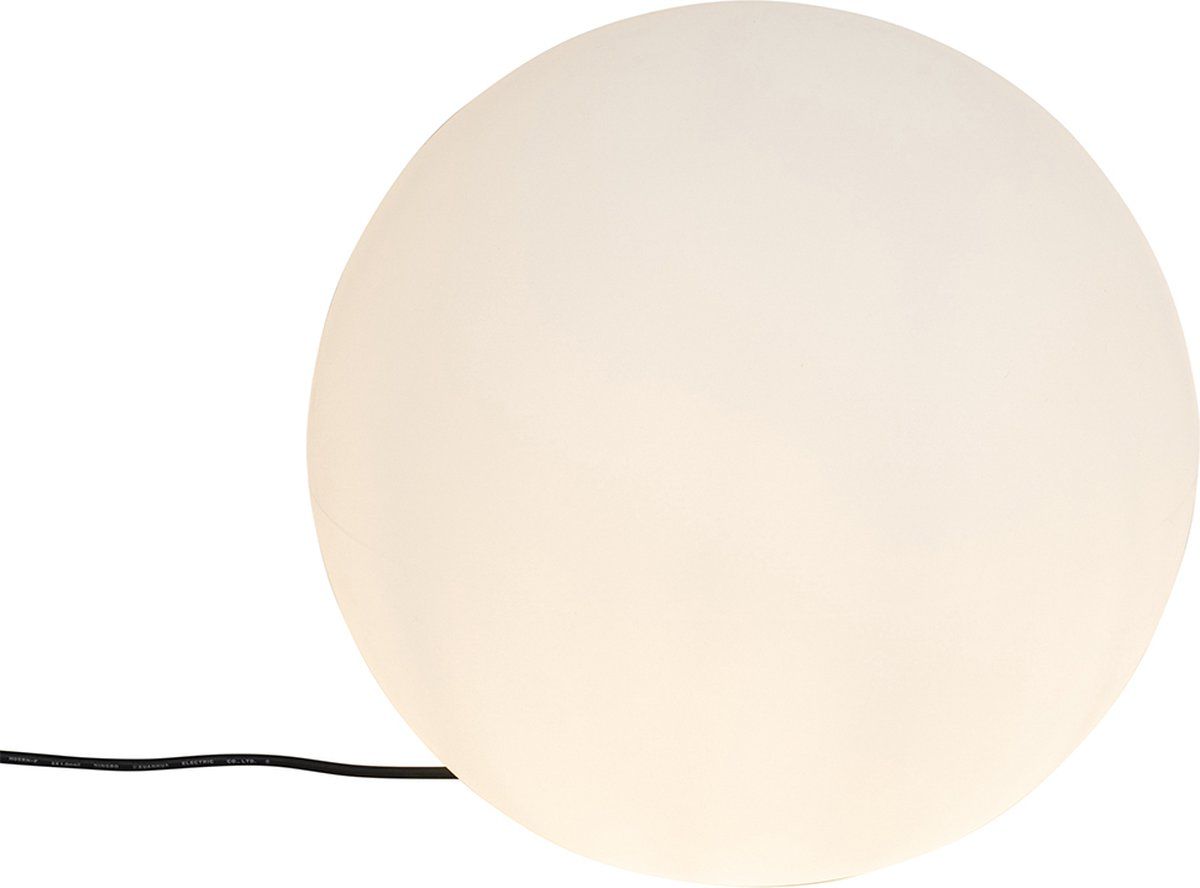 QAZQA Nura - Vloerlamp - 1 lichts - H 63.7 cm - Wit - Buitenverlichting - Kunststof