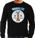 Bellatio Decorations foute kersttrui/sweater heren - Rudolf - zwart - piemel/penis L