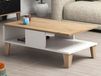 SUMONIA Table basse chêne/blanc