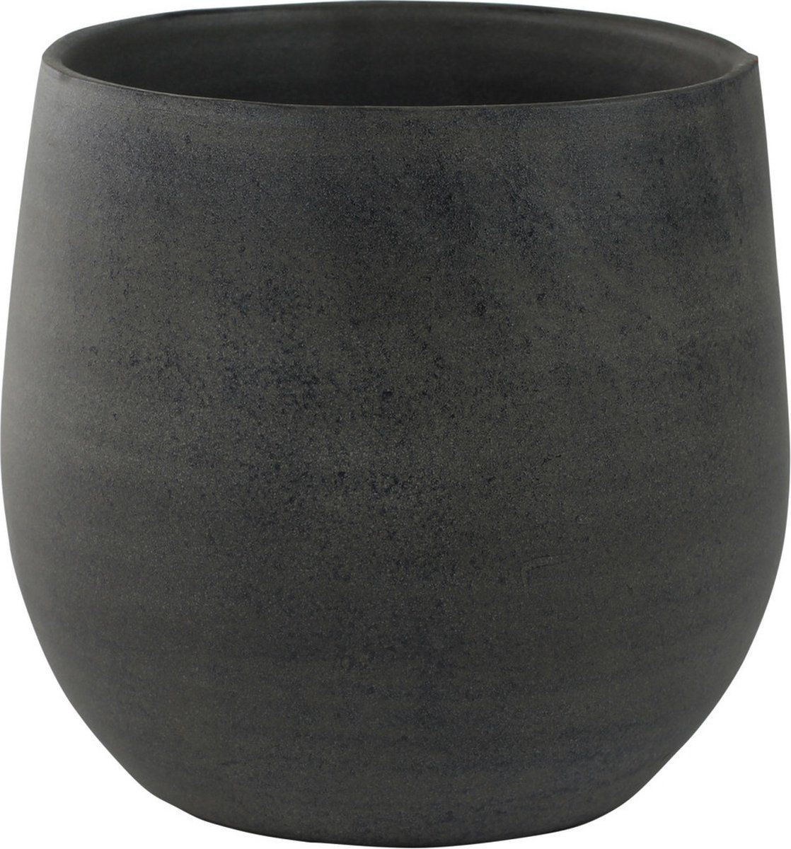 Steege Plantenpot/bloempot Modern design grafiet Dia 15 cm