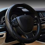 Stuurhoes voor auto's, antislip, veiligheid, zacht, ademend, robuust, dik, volledige surround, sportstijl (zwart)